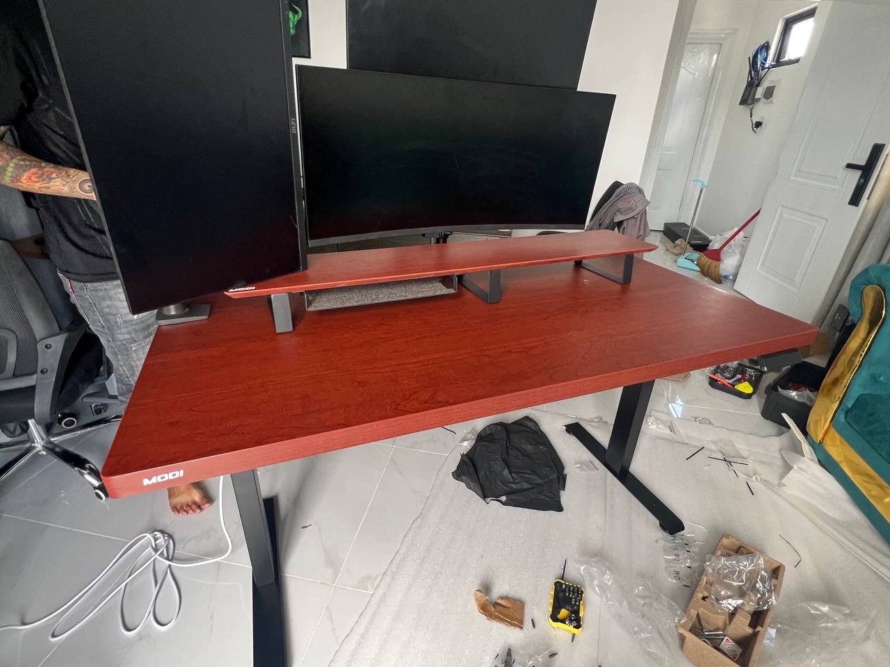 Customer Set Up; Tabletop Plywood with Auto Desk