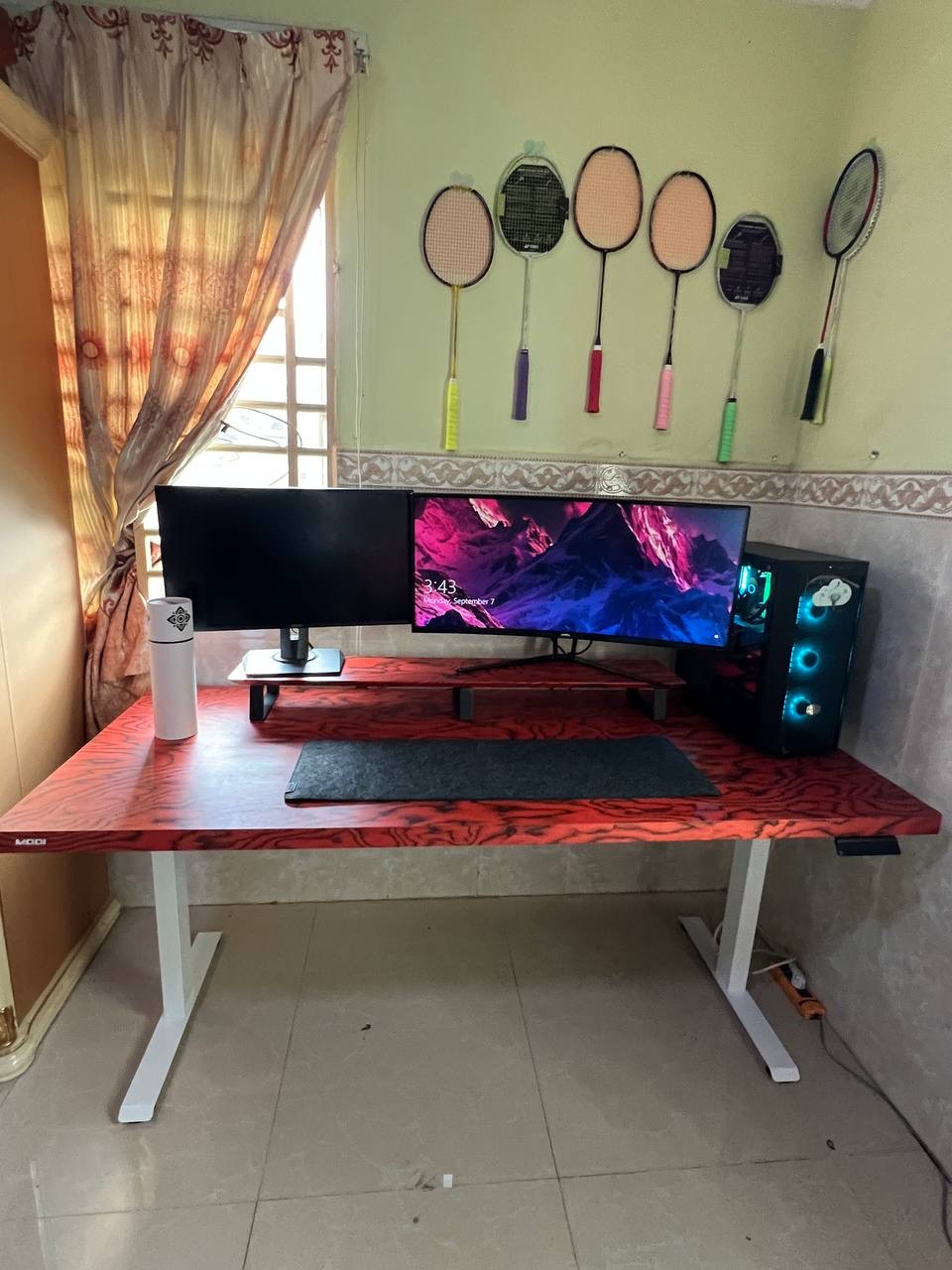 Customer Set Up (Tabletop Veneer &Auto Desk white)